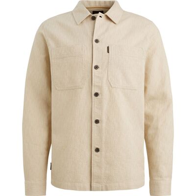 PME Legend Overshirt Dobby Structure Ecru Off-white Beige måle 3XL PME Legend Overshirt Dobby Structure Ecru Off-white Beige måle 3XL