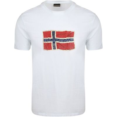 Napapijri T-shirt Mahsa Hvid måle XL Napapijri T-shirt Mahsa Hvid måle XL