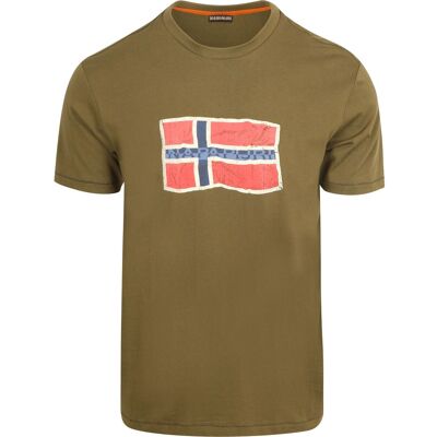 Napapijri T-shirt Mahsa Olivengrøn Grøn Mørkegrøn måle L Napapijri T-shirt Mahsa Olivengrøn Grøn Mørkegrøn måle L