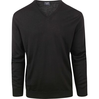 OLYMP Casual Uldtrøje i Navy Mørkeblå måle 4XL OLYMP Casual Uldtrøje i Navy Mørkeblå måle 4XL