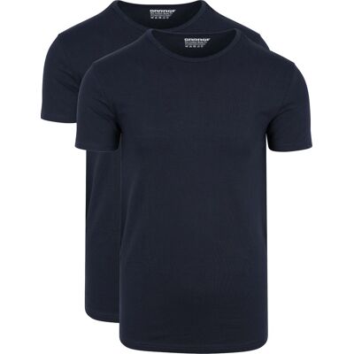 Garage 2-pack Basic T-shirt øko Mørkeblå Blå måle XXL Garage 2-pack Basic T-shirt øko Mørkeblå Blå måle XXL