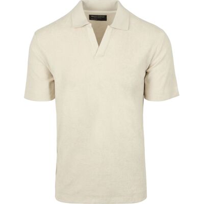 Marc O'Polo Poloshirt Riva Terry Cloth Ecru Off-white Beige måle XL Marc O'Polo Poloshirt Riva Terry Cloth Ecru Off-white Beige måle XL