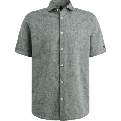 Vanguard Short Sleeve Skjorte Linnedblanding Blå Lyseblå måle L Vanguard Short Sleeve Skjorte Linnedblanding Blå Lyseblå måle L