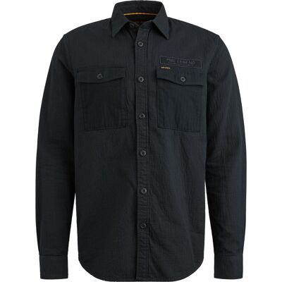 PME Legend Overshirt Quilt Poplin Navy Blå Mørkeblå måle M PME Legend Overshirt Quilt Poplin Navy Blå Mørkeblå måle M