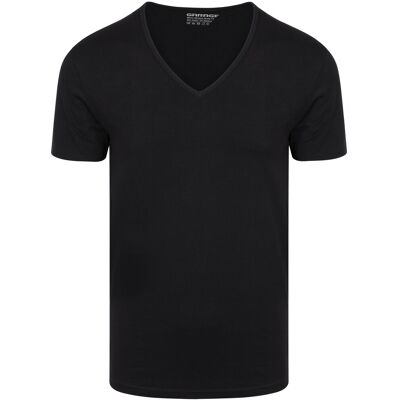 Garage Stretch Basic Dyb V-hals Sort måle XXL Garage Stretch Basic Dyb V-hals Sort måle XXL