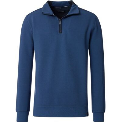 CASAMODA Sweatshirt med halv lynlås, mørk indigo Mørkeblå Blå måle XL CASAMODA Sweatshirt med halv lynlås, mørk indigo Mørkeblå Blå måle XL