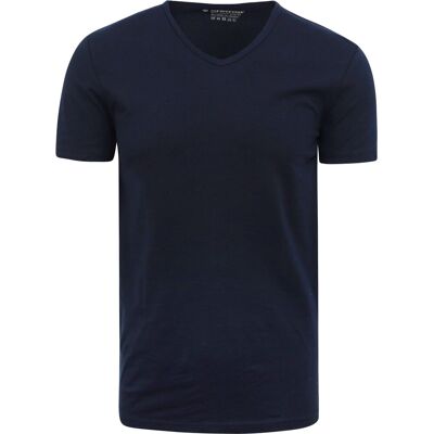 Garage Stretch Basic Navy V-hals Mørkeblå Blå måle 3XL Garage Stretch Basic Navy V-hals Mørkeblå Blå måle 3XL