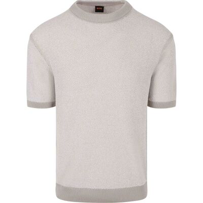 Boss Strik T-shirt Kantonio Grå måle XXL Boss Strik T-shirt Kantonio Grå måle XXL