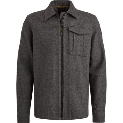 PME Legend Overshirt Wool Blend Herringbone Grå Mørkegrå måle XL PME Legend Overshirt Wool Blend Herringbone Grå Mørkegrå måle XL