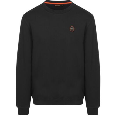 Napapijri Badge sweater Sort måle L Napapijri Badge sweater Sort måle L
