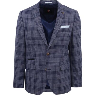Suitable blazer Heleen ternet navy Mørkeblå Blå måle 48 Suitable blazer Heleen ternet navy Mørkeblå Blå måle 48