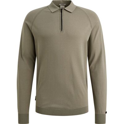 Cast Iron Longsleeve Half-Zip Polo Grøn måle S Cast Iron Longsleeve Half-Zip Polo Grøn måle S