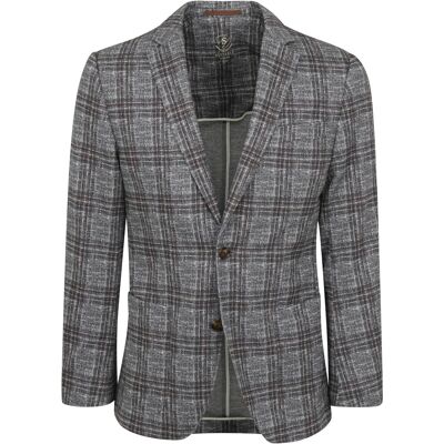 Suitable Respect Fame jersey blazer grå ternet Brun Grå måle 46 Suitable Respect Fame jersey blazer grå ternet Brun Grå måle 46