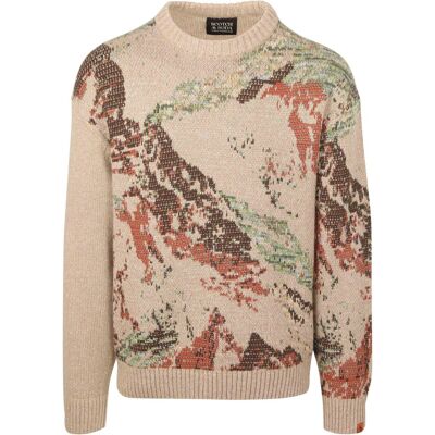 Scotch and Soda langærmet henley T-shirt i oliven Beige Brun Flerfarvet måle XL Scotch and Soda langærmet henley T-shirt i oliven Beige Brun Flerfarvet måle XL