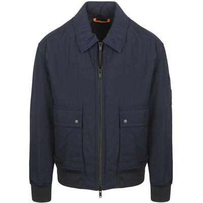 Boss Oking Jakke Navy Blå Mørkeblå måle 52 Boss Oking Jakke Navy Blå Mørkeblå måle 52