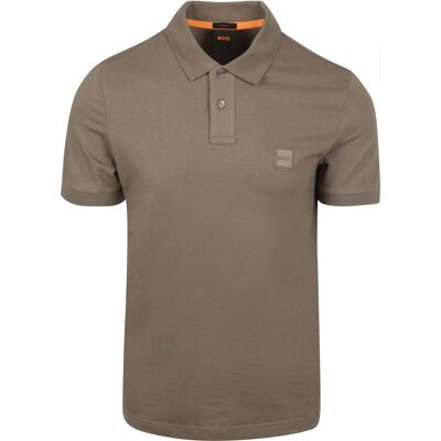 Boss Passenger Poloshirt Brun Taupe måle XXL Boss Passenger Poloshirt Brun Taupe måle XXL