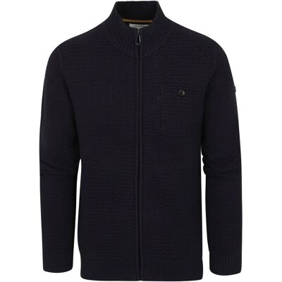 No Excess Vest Struktur Navy Blå Mørkeblå måle XXL No Excess Vest Struktur Navy Blå Mørkeblå måle XXL