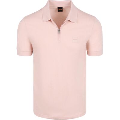 Boss Passerzip Half Zip Polo Lyserød måle XL Boss Passerzip Half Zip Polo Lyserød måle XL