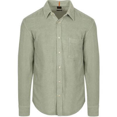 Boss Relegant Skjorte Corduroy Grøn måle L Boss Relegant Skjorte Corduroy Grøn måle L