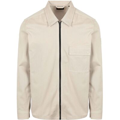 Boss Overshirt Lorum Greige Beige Grå måle L Boss Overshirt Lorum Greige Beige Grå måle L