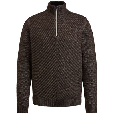Vanguard half-zip trøje i uld, Brun måle M Vanguard half-zip trøje i uld, Brun måle M