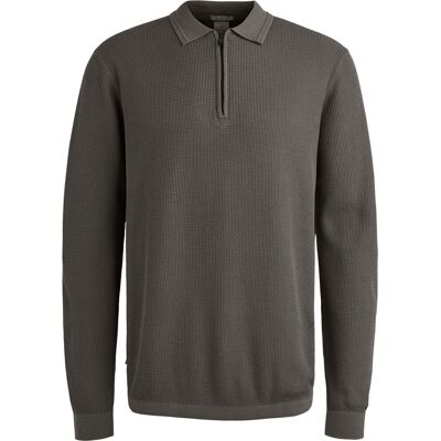 Cast Iron Longsleeve Half-Zip Polo Struktur Antracit Mørkegrå Grå måle XL Cast Iron Longsleeve Half-Zip Polo Struktur Antracit Mørkegrå Grå måle XL