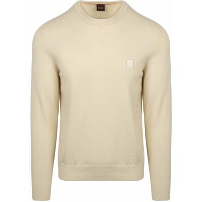 Boss Pullover Kanovano Off White Beige Off-white måle XXL Boss Pullover Kanovano Off White Beige Off-white måle XXL