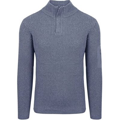 Suitable Mou Half Zip Trøje Blå Mørkeblå måle XL Suitable Mou Half Zip Trøje Blå Mørkeblå måle XL