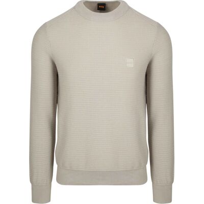 Boss Trøje Anion Ecru Beige måle XL Boss Trøje Anion Ecru Beige måle XL