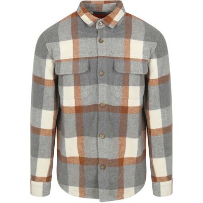 Suitable August overshirt i uldblanding, grå Grå måle L Suitable August overshirt i uldblanding, grå Grå måle L