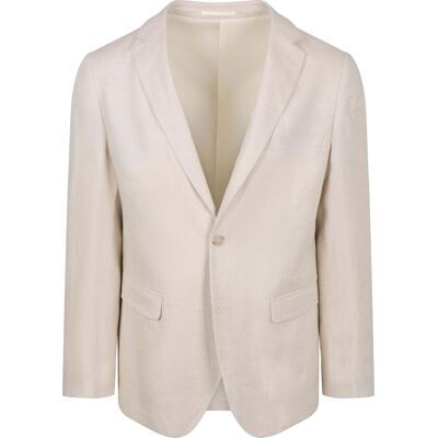 Suitable Blazer i Linned Panama Ecru Off-white Beige måle 54 Suitable Blazer i Linned Panama Ecru Off-white Beige måle 54