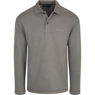 Marc O'Polo Longsleeve Heavy Poloshirt Graphite Dust Grå Taupe måle XXL Marc O'Polo Longsleeve Heavy Poloshirt Graphite Dust Grå Taupe måle XXL