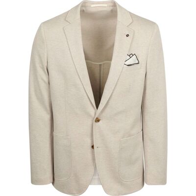 Suitable Blazer Fame Houndstooth Sand Beige Off-white måle 50 Suitable Blazer Fame Houndstooth Sand Beige Off-white måle 50