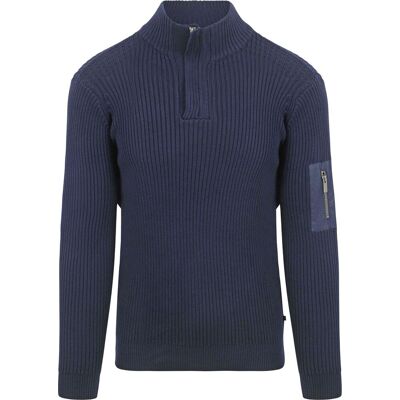 Suitable Mou Half Zip Trøje Navy Blå Mørkeblå måle L Suitable Mou Half Zip Trøje Navy Blå Mørkeblå måle L