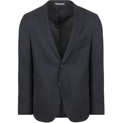 Suitable klassisk blazer i uldblanding, marineblå Blå Mørkeblå måle 46 Suitable klassisk blazer i uldblanding, marineblå Blå Mørkeblå måle 46