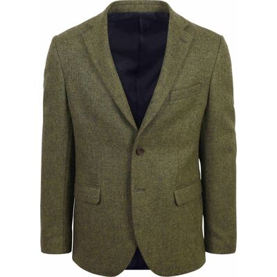 Suitable Tweed Blazer Sildeben Grøn måle 48 Suitable Tweed Blazer Sildeben Grøn måle 48