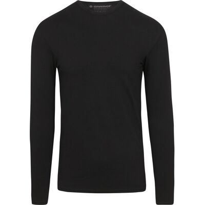 Garage Basic Langærmet T-shirt i Stræk Sort måle L Garage Basic Langærmet T-shirt i Stræk Sort måle L