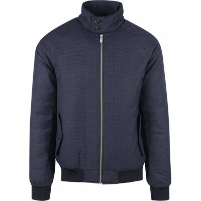 Scotch and Soda Scotch & Soda Harrington jakke i blåternet Blå måle L Scotch and Soda Scotch & Soda Harrington jakke i blåternet Blå måle L