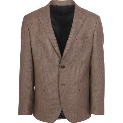 Suitable blazer i meleret brun uld Beige Brun måle 48 Suitable blazer i meleret brun uld Beige Brun måle 48