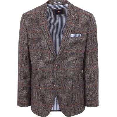 Suitable Heleen blazer i brun ternet Brun måle 50 Suitable Heleen blazer i brun ternet Brun måle 50