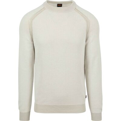 Boss Apuok pullover – greige Grå Beige måle XXL Boss Apuok pullover – greige Grå Beige måle XXL
