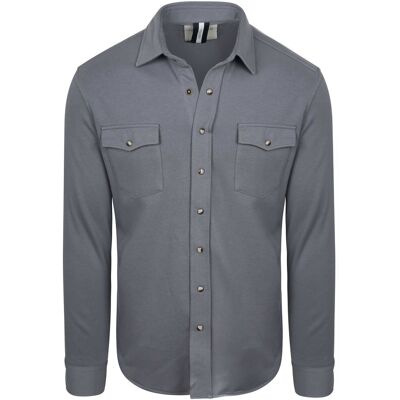 Profuomo Overshirt Western Blå måle L Profuomo Overshirt Western Blå måle L