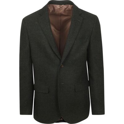 Suitable Blazer Herringbone Merinould Grøn Mørkegrøn måle 54 Suitable Blazer Herringbone Merinould Grøn Mørkegrøn måle 54