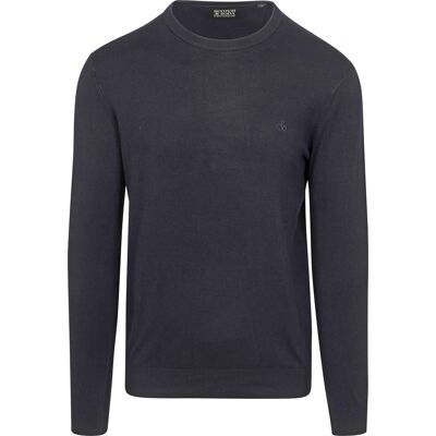 Scotch and Soda Core Pullover Navy Blå Mørkeblå måle S Scotch and Soda Core Pullover Navy Blå Mørkeblå måle S