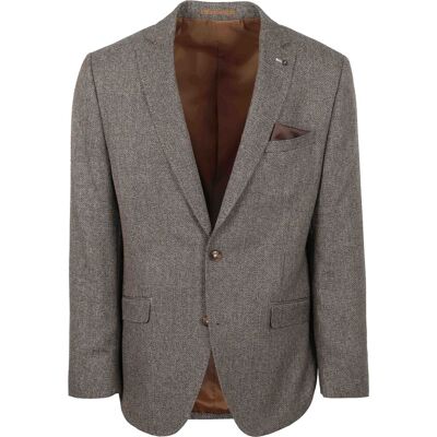 Suitable Heleen blazer melange brun Brun måle 48 Suitable Heleen blazer melange brun Brun måle 48