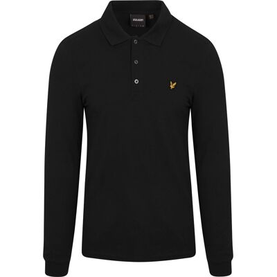 Lyle and Scott Langærmet Polo Sort måle L Lyle and Scott Langærmet Polo Sort måle L