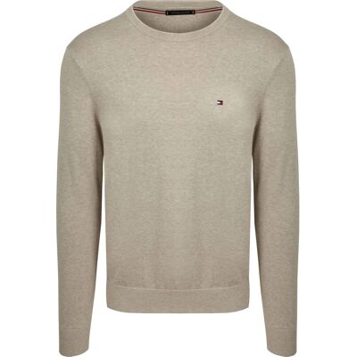 Tommy Hilfiger Trøje Essential Greige Beige Grå måle M Tommy Hilfiger Trøje Essential Greige Beige Grå måle M