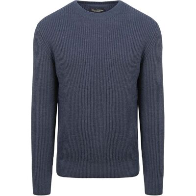 Marc O'Polo pullover i uldblanding navy Blå Mørkeblå måle XL Marc O'Polo pullover i uldblanding navy Blå Mørkeblå måle XL