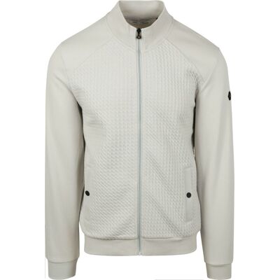 No Excess Jacquard Vest Kridt Grå Off-white måle M No Excess Jacquard Vest Kridt Grå Off-white måle M