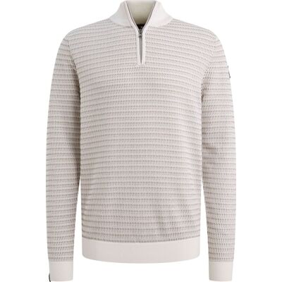 Vanguard Trøje Halv Lynlås Structure Ecru Beige Off-white måle M Vanguard Trøje Halv Lynlås Structure Ecru Beige Off-white måle M